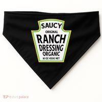 Saucy Original Ranch Dressing Costume USA-Made Doggie Bandana thumb 0