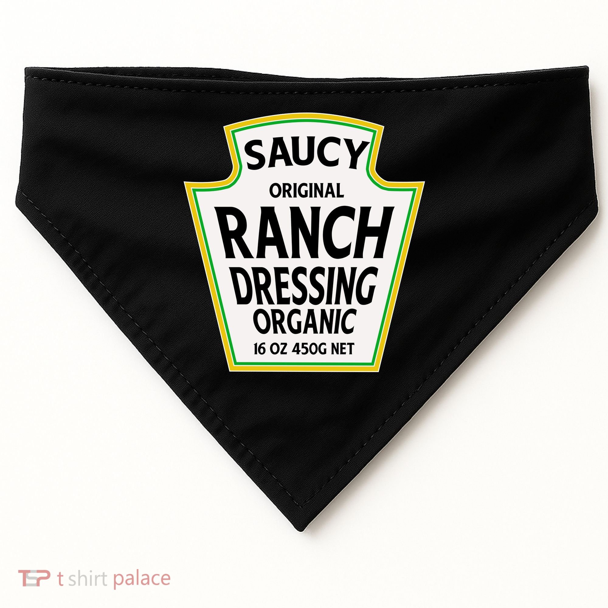 Saucy Original Ranch Dressing Costume USA-Made Doggie Bandana