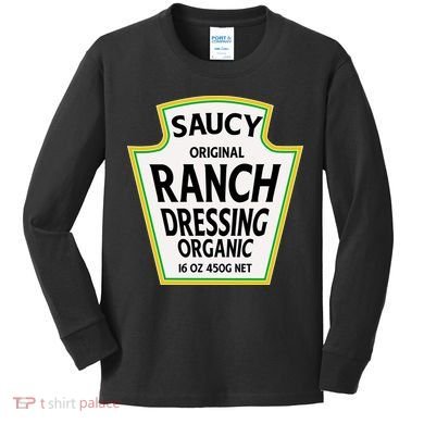 Saucy Original Ranch Dressing Costume Kids Long Sleeve Shirt