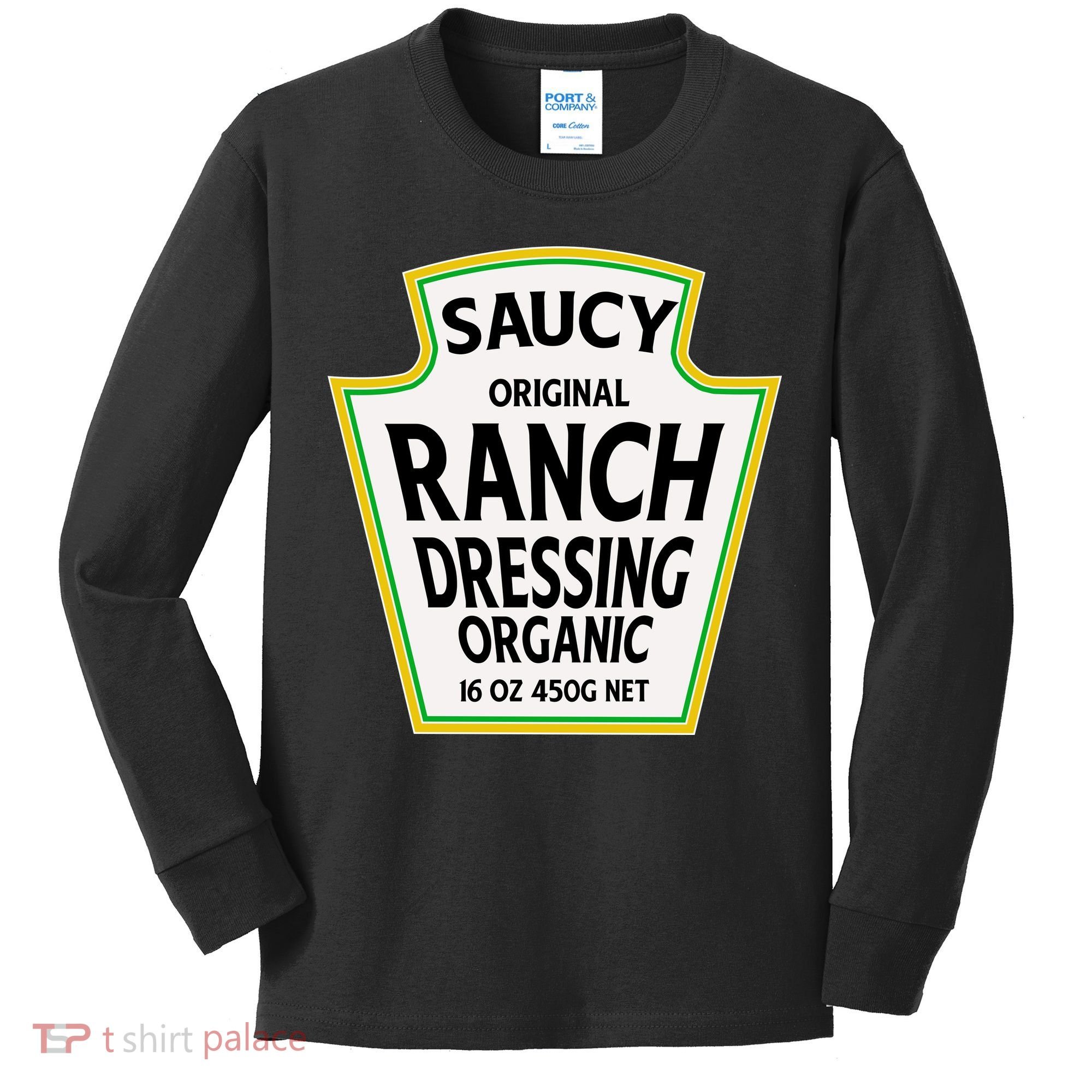 Saucy Original Ranch Dressing Costume Kids Long Sleeve Shirt