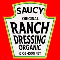 Saucy Original Ranch Dressing Costume Santa Hat thumb 1