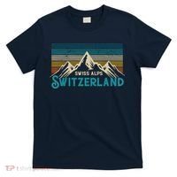 Switzerland Alps Vintage Mountains Swiss Souvenir Gift T-Shirt thumb 0