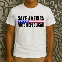 Save America Vote Republican Vintage T-Shirt thumb 3