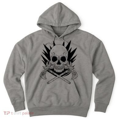 Skull Axe Vintage Hoodie