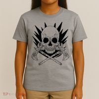 Skull Axe Vintage T-Shirt thumb 4