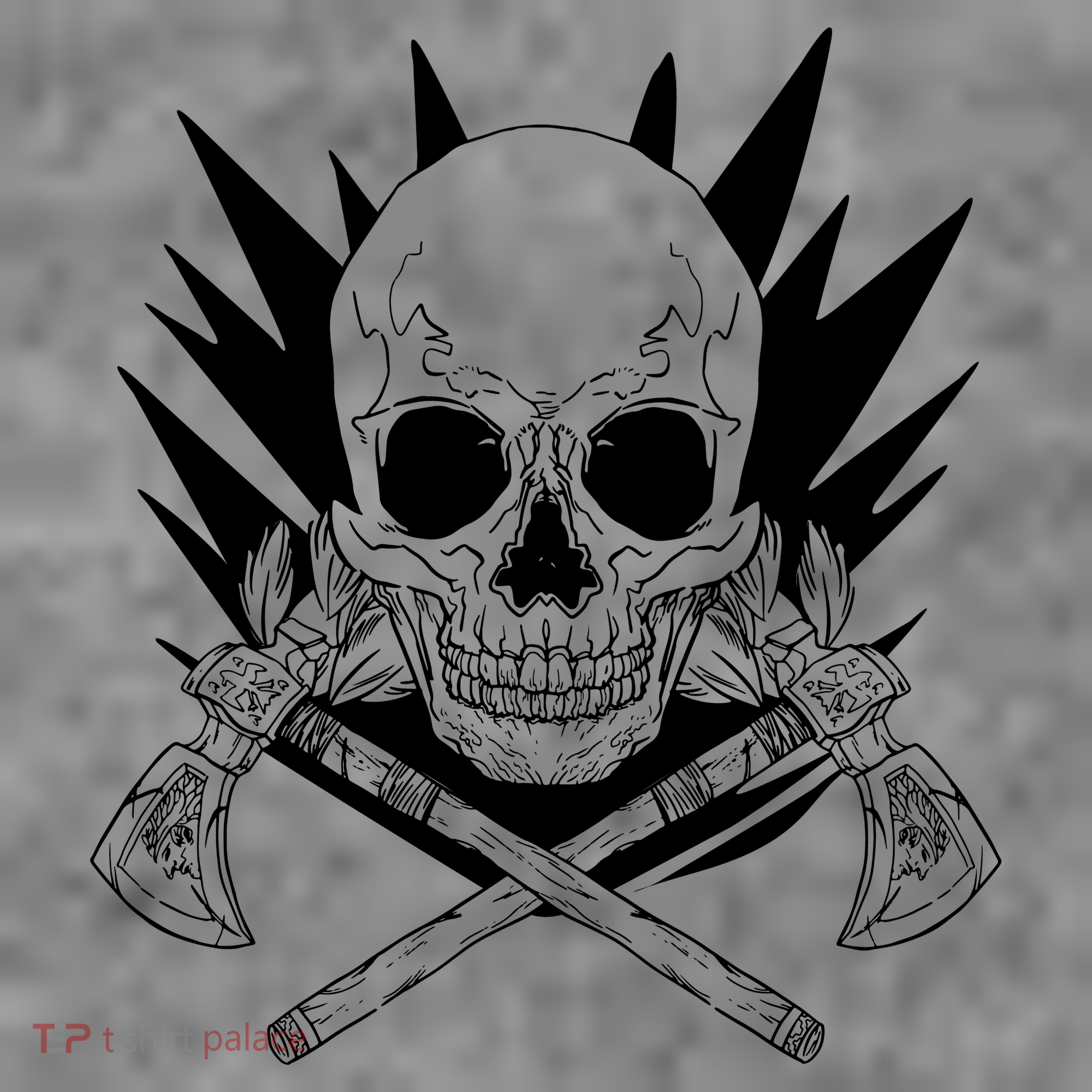 Skull Axe Vintage T-Shirt