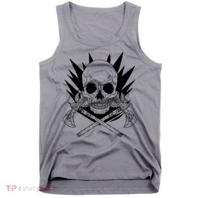 Skull Axe Vintage Tank Top