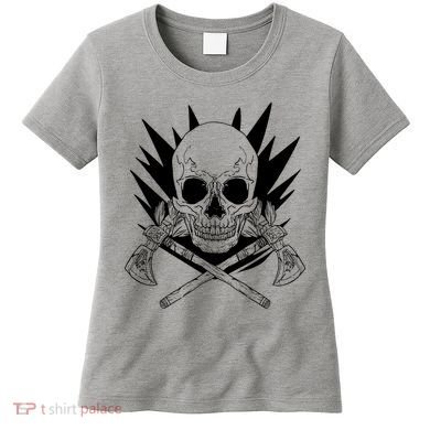 Skull Axe Vintage Women's T-Shirt