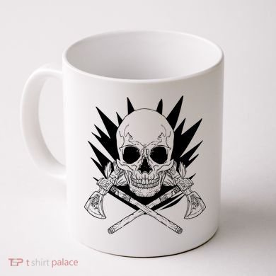Skull Axe Vintage Coffee Mug