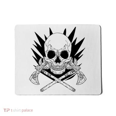 Skull Axe Vintage Mousepad