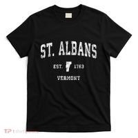 St. Albans Vermont Vt Vintage Athletic Sports T-Shirt thumb 0