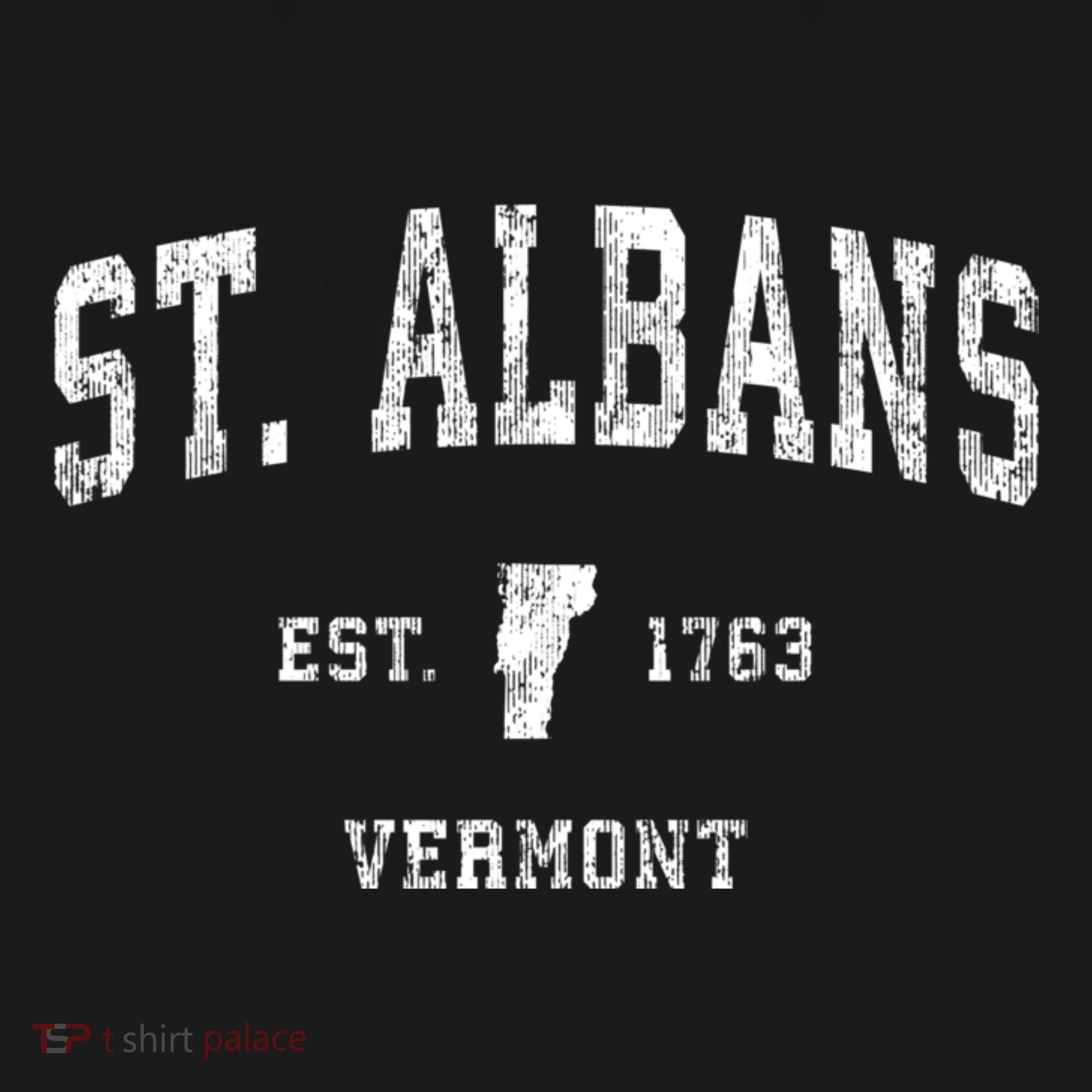 St. Albans Vermont Vt Vintage Athletic Sports T-Shirt