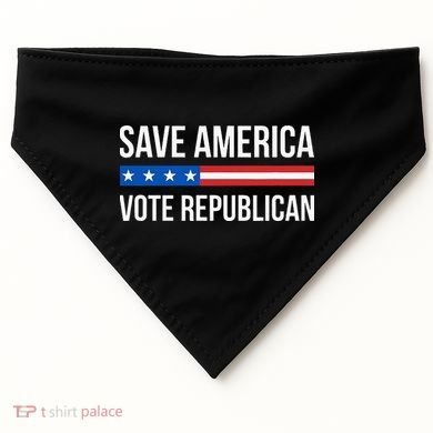 Save America Vote Republican USA-Made Doggie Bandana