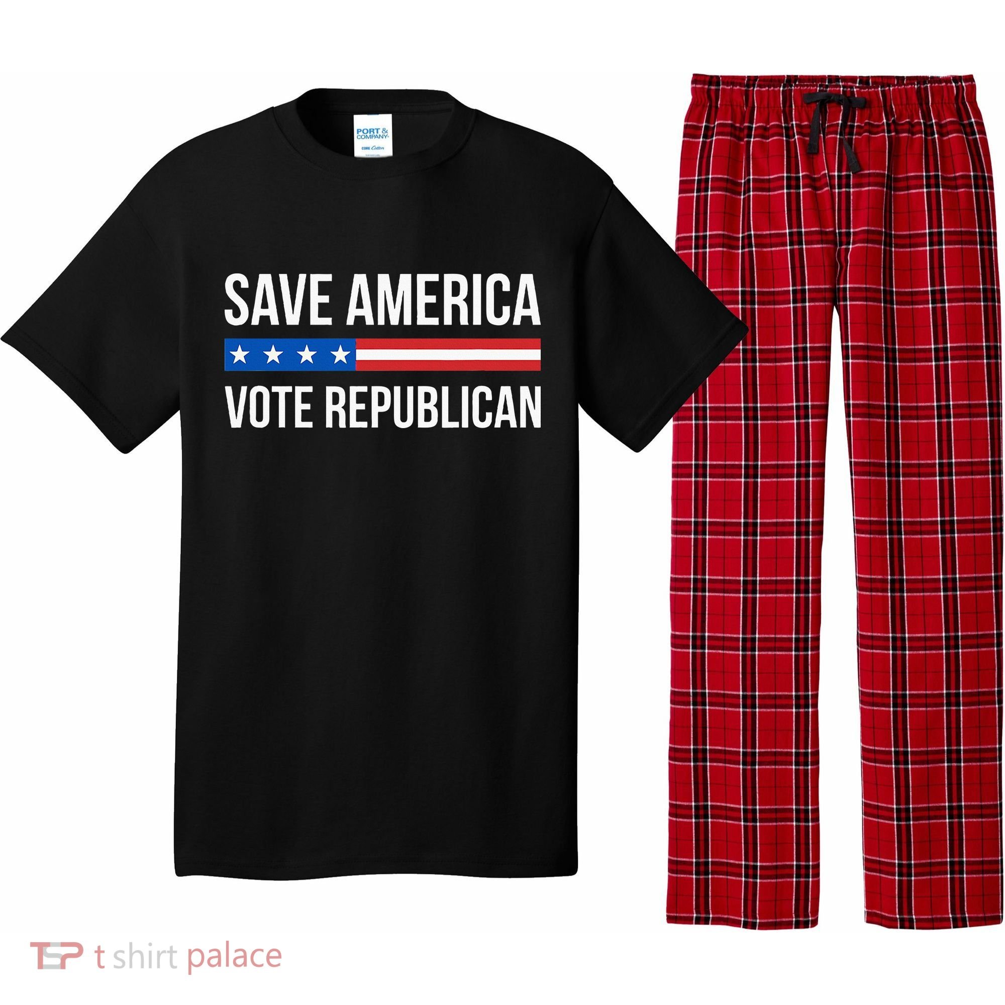 Save America Vote Republican Pajama Set