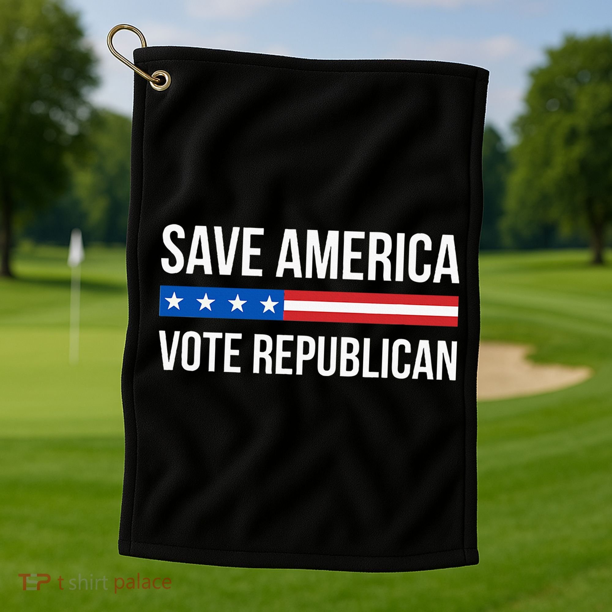 Save America Vote Republican Golf Towel