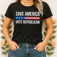 Save America Vote Republican Women's T-Shirt thumb 2