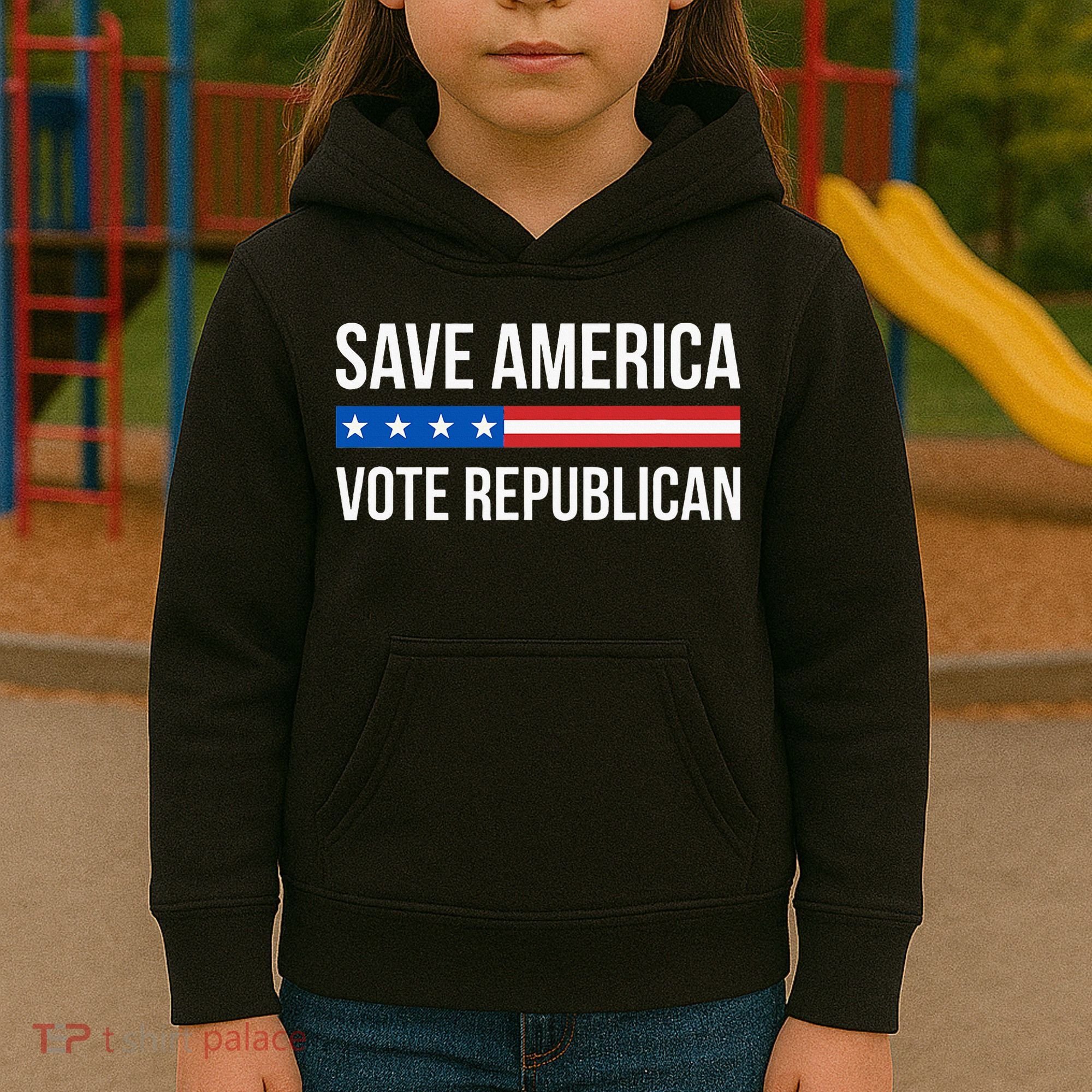 Save America Vote Republican Kids Hoodie