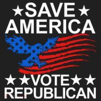 Save America Vote Republican Proud Conservative American Beanie thumb 2