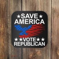 Save America Vote Republican Proud Conservative American Coaster thumb 0