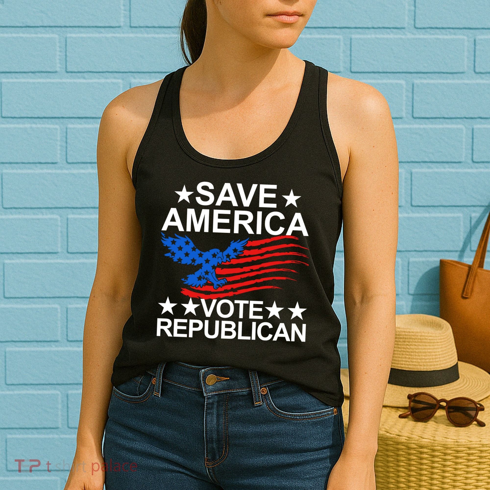 Save America Vote Republican Proud Conservative American Women's Tank Top