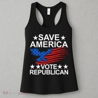 Save America Vote Republican Proud Conservative American Women's Tank Top thumb 3