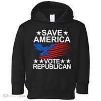 Save America Vote Republican Proud Conservative American Toddler Hoodie thumb 0