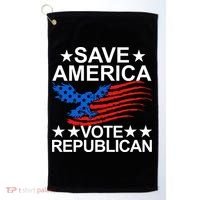 Save America Vote Republican Proud Conservative American Golf Towel thumb 0