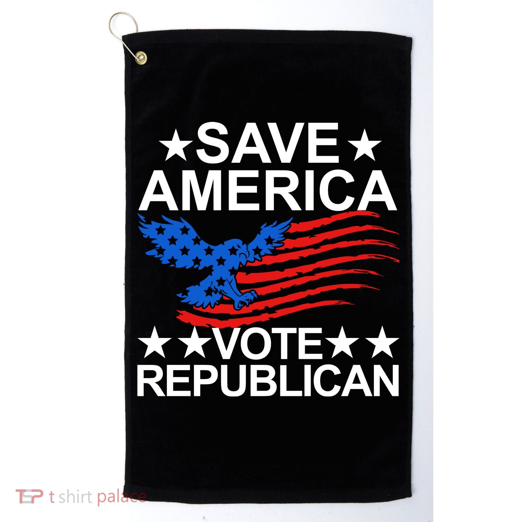 Save America Vote Republican Proud Conservative American Golf Towel