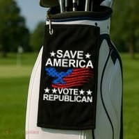 Save America Vote Republican Proud Conservative American Golf Towel thumb 2