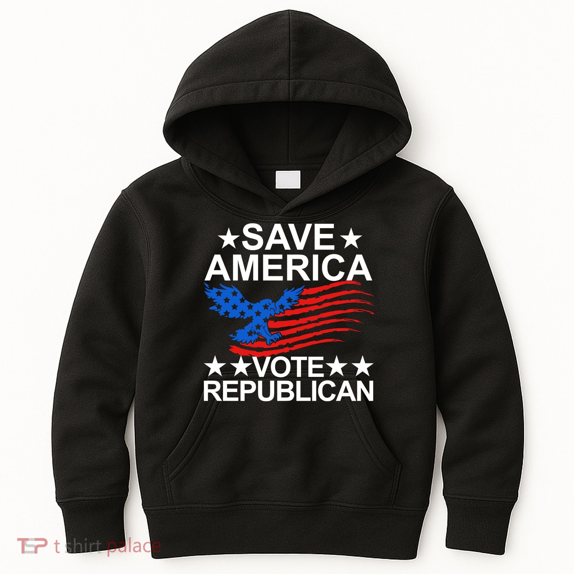 Save America Vote Republican Proud Conservative American Kids Hoodie