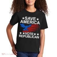 Save America Vote Republican Proud Conservative American Kids T-Shirt thumb 2