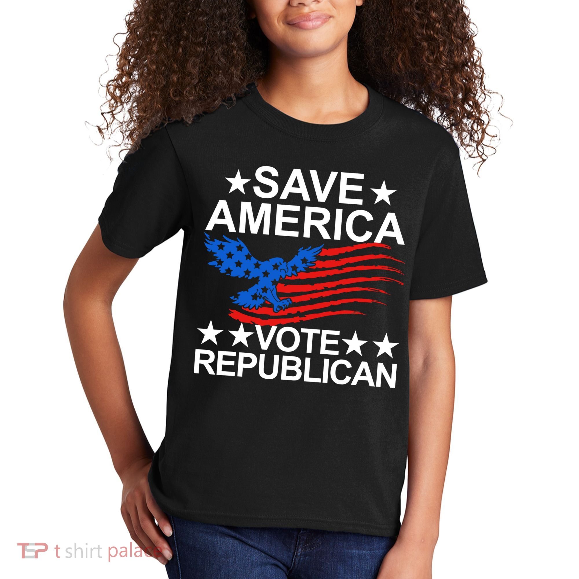 Save America Vote Republican Proud Conservative American Kids T-Shirt