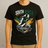 South Africa Vintage Soccer Player Football National T-Shirt thumb 3