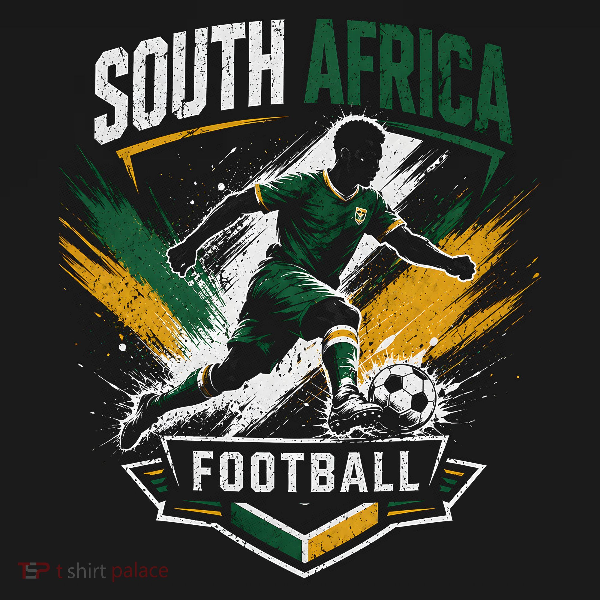 South Africa Vintage Soccer Player Football National T-Shirt