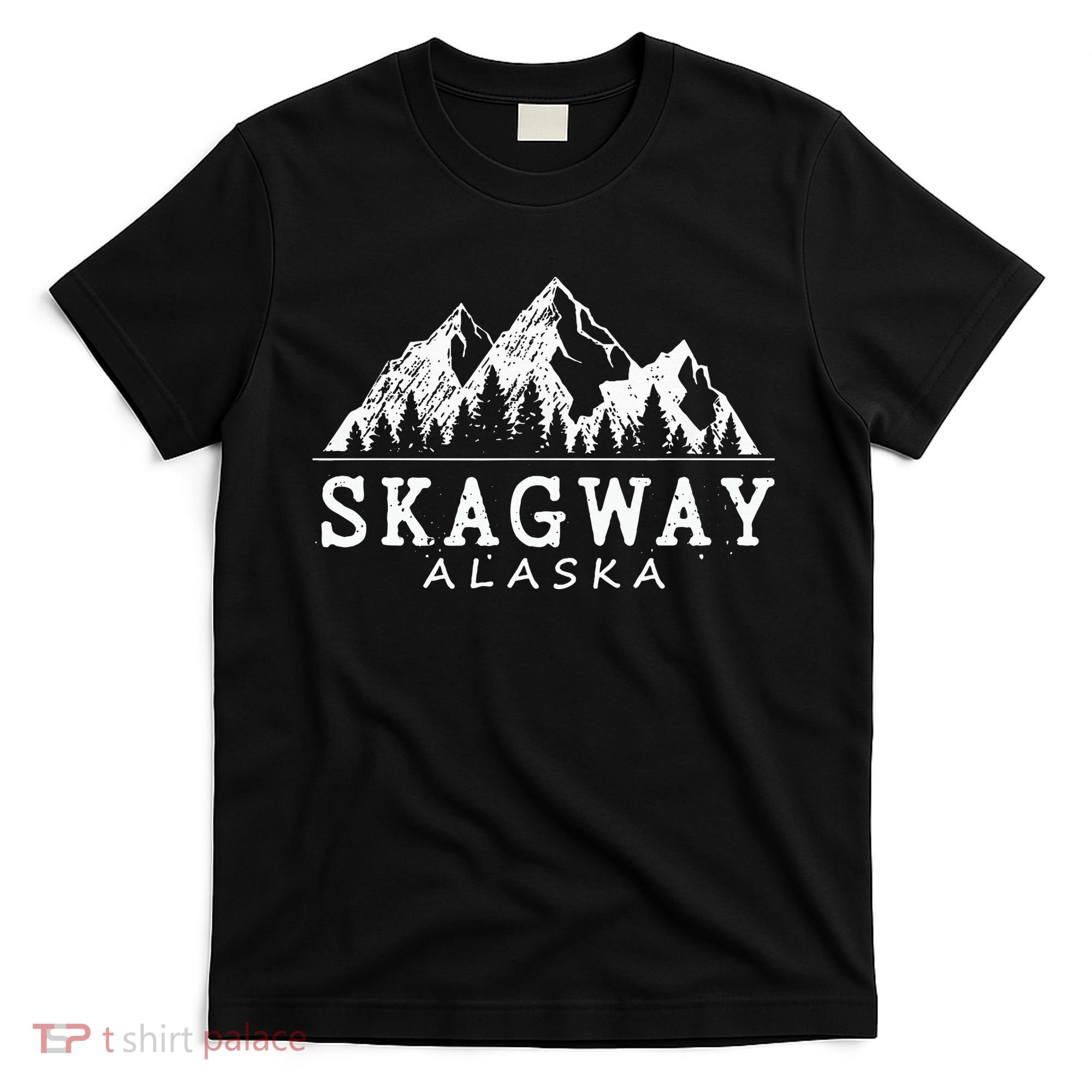 Skagway Alaska Vintage Mountains Nature Souvenir T-Shirt