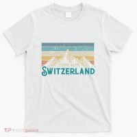 Switzerland Alps Vintage Mountains Swiss Souvenir Gift T-Shirt thumb 0