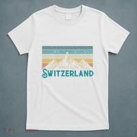 Switzerland Alps Vintage Mountains Swiss Souvenir Gift T-Shirt thumb 5