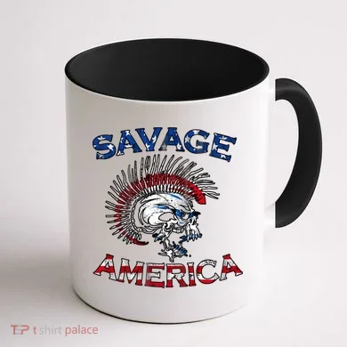 Savage America Coffee Mug back