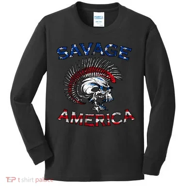 Savage America Kids Long Sleeve Shirt