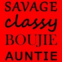 Savage Classy Bougie Auntie Funny Aunt Santa Hat thumb 1
