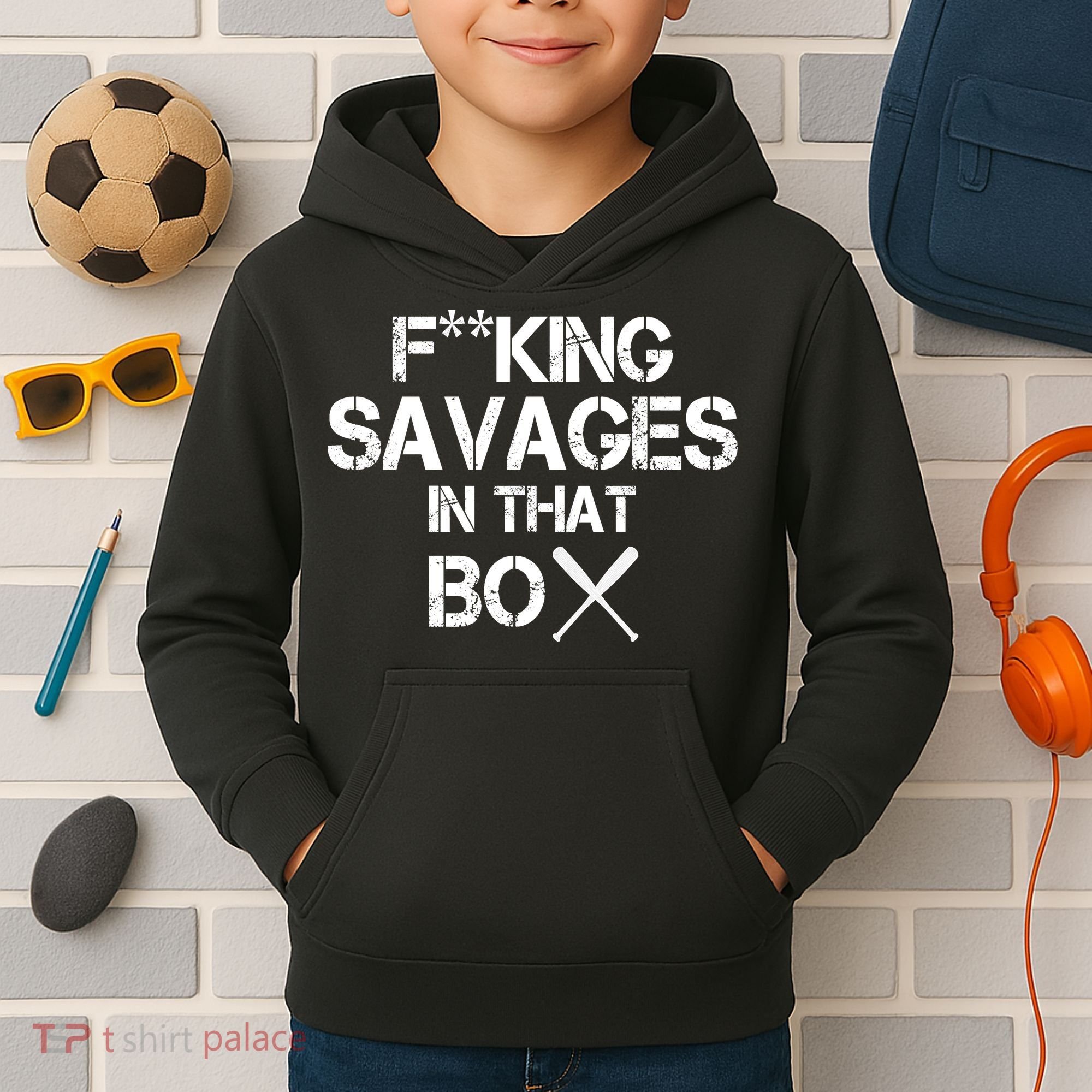 Savages In That Box Kids Hoodie