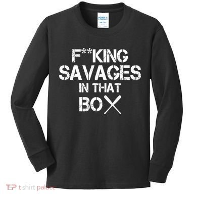 Savages In That Box Kids Long Sleeve Shirt