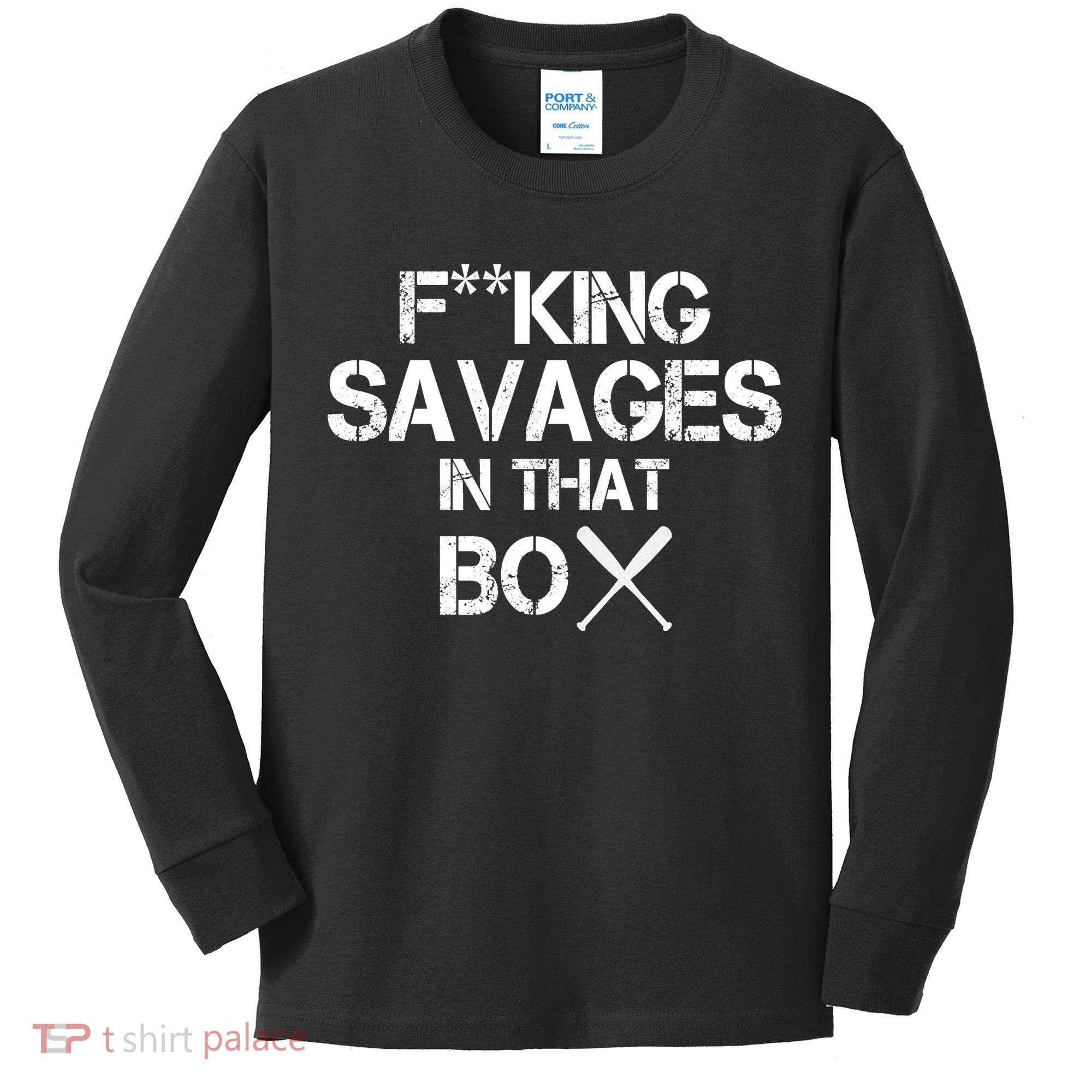 Savages In That Box Kids Long Sleeve Shirt