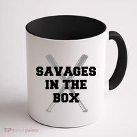 Savages In The Box Baseball Bats Coffee Mug thumb 1