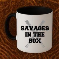 Savages In The Box Baseball Bats Coffee Mug thumb 2