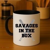 Savages In The Box Baseball Bats Coffee Mug thumb 4