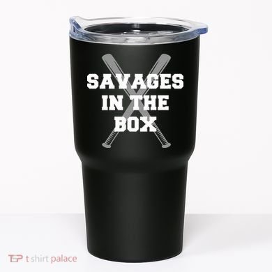 Savages In The Box Baseball Bats Tumbler