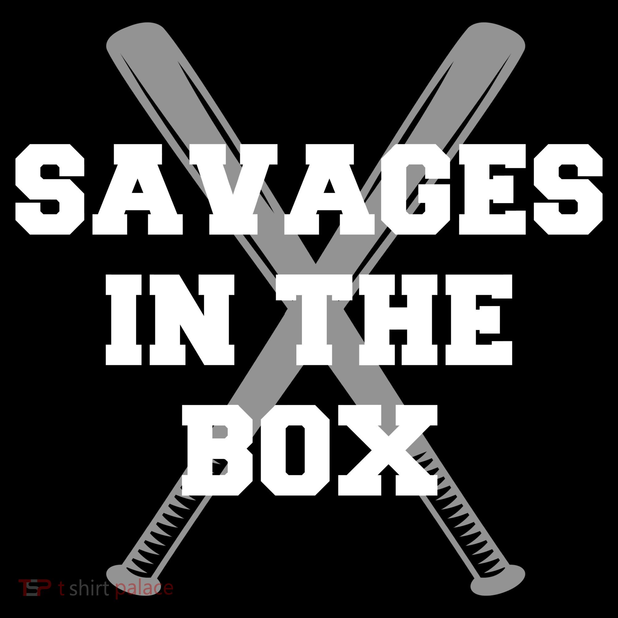 Savages In The Box Baseball Bats Ornament