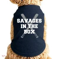 Savages In The Box Baseball Bats Doggie Tank thumb 0