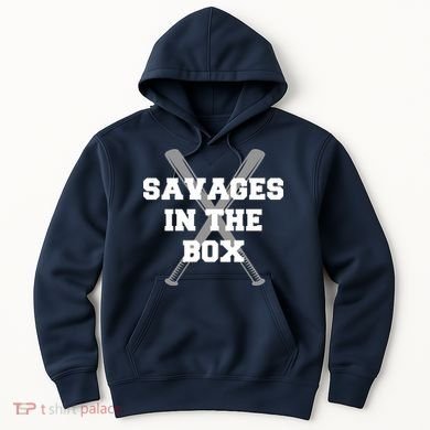 Savages In The Box Baseball Bats Hoodie